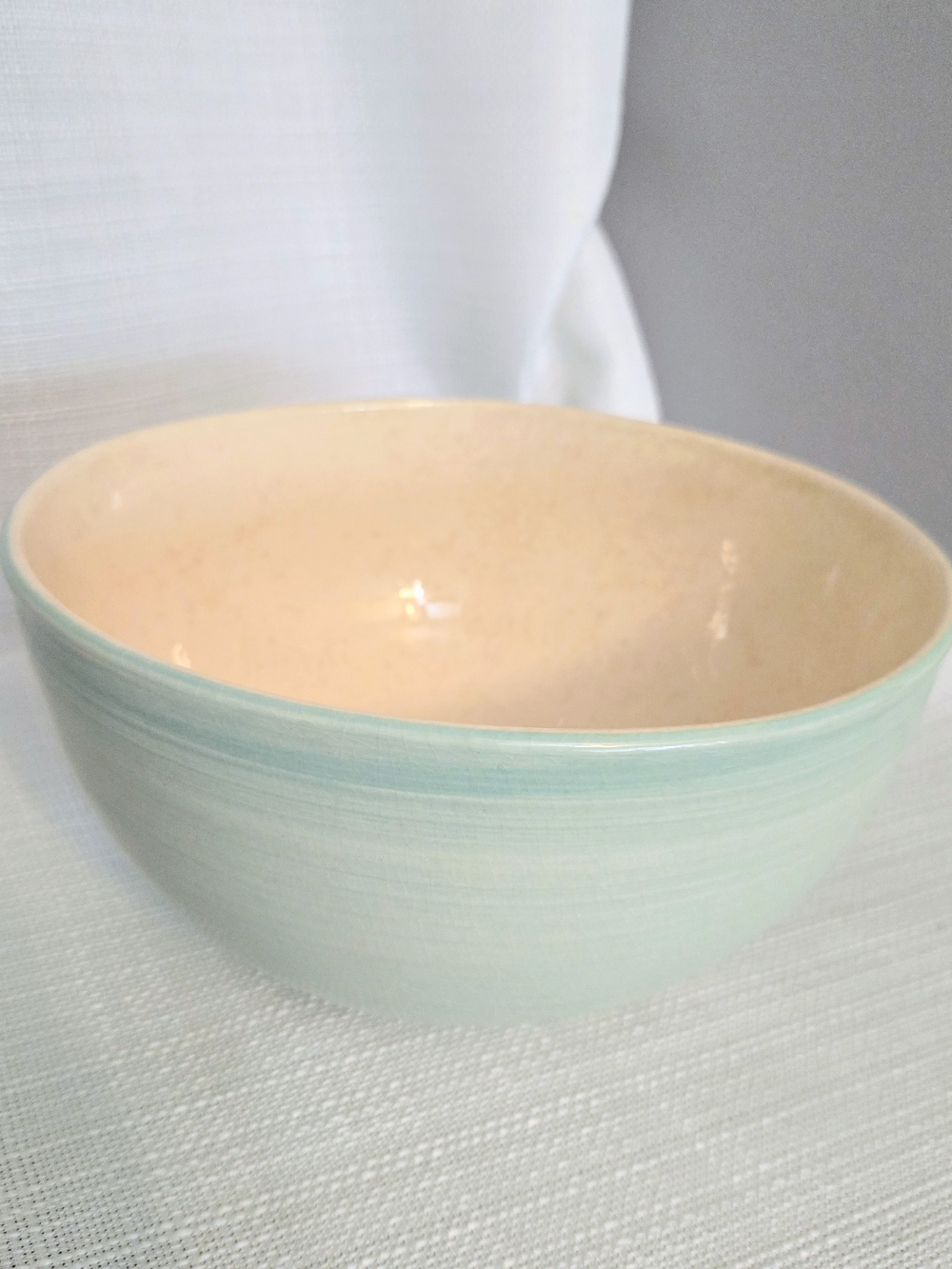Ceramisia Serving Mixing  Bowl Green  Made in Italy 8 x 4.25" Kitchen Cooking